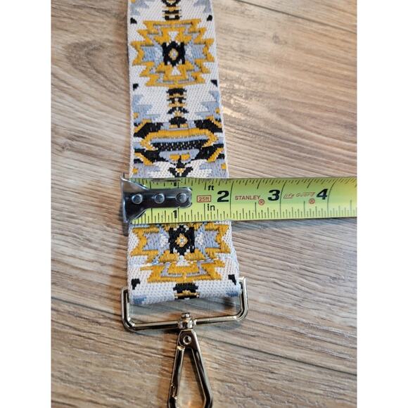 NWOT Boho Purse Strap ReplacementCrossbody‎ Adjustable Gold Black - Picture 6 of 7